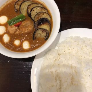 なすチキン＋チーズ(curry草枕)