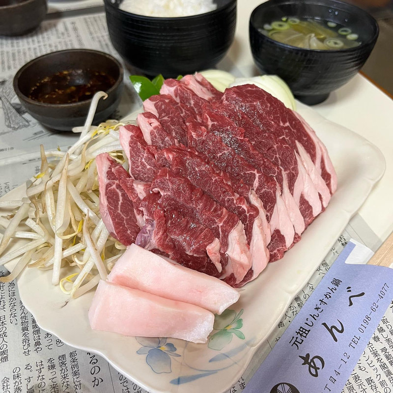 ラムモモ定食(あんべ )