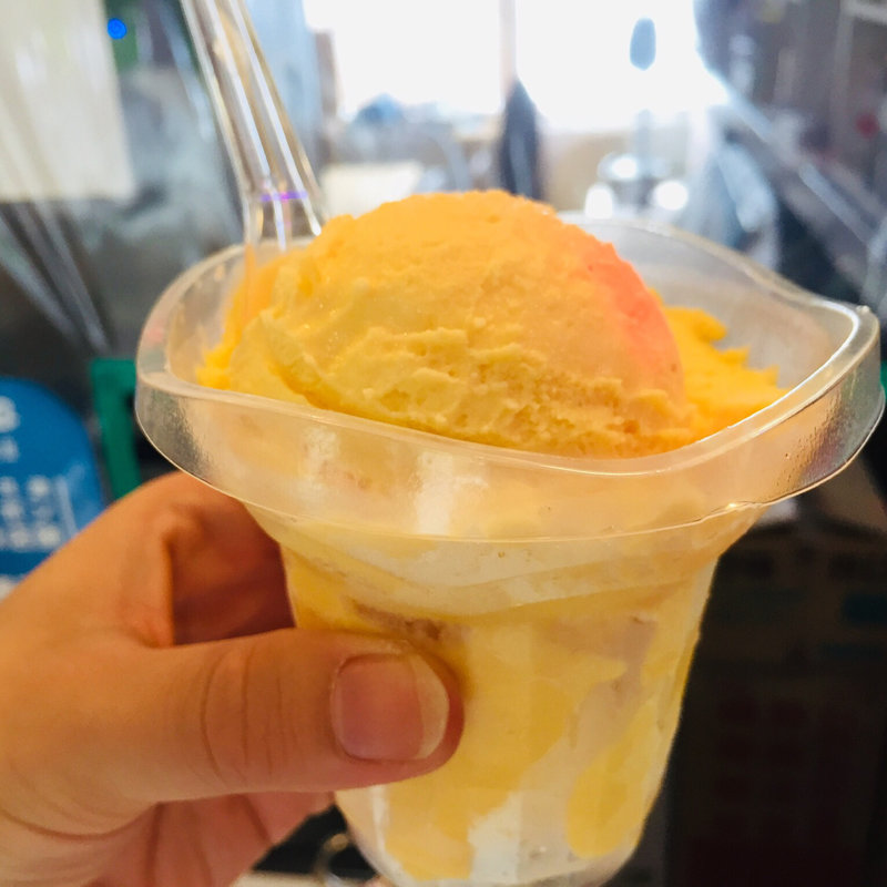 安納芋のジェラート(池田湖マリーナ WARNA)