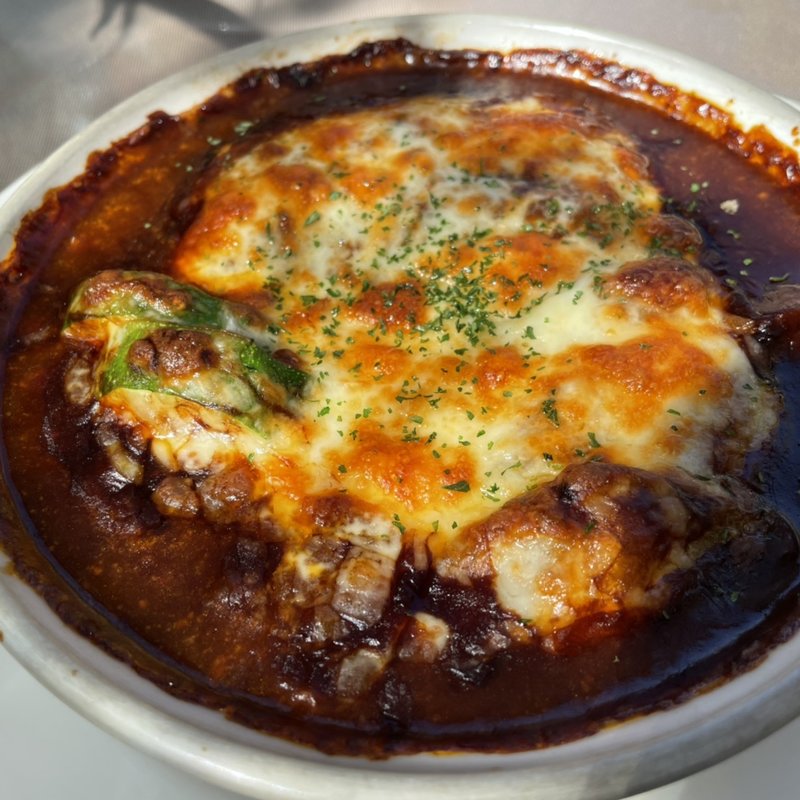 チーズ焼きハンバーグ(ぱんのみみ)