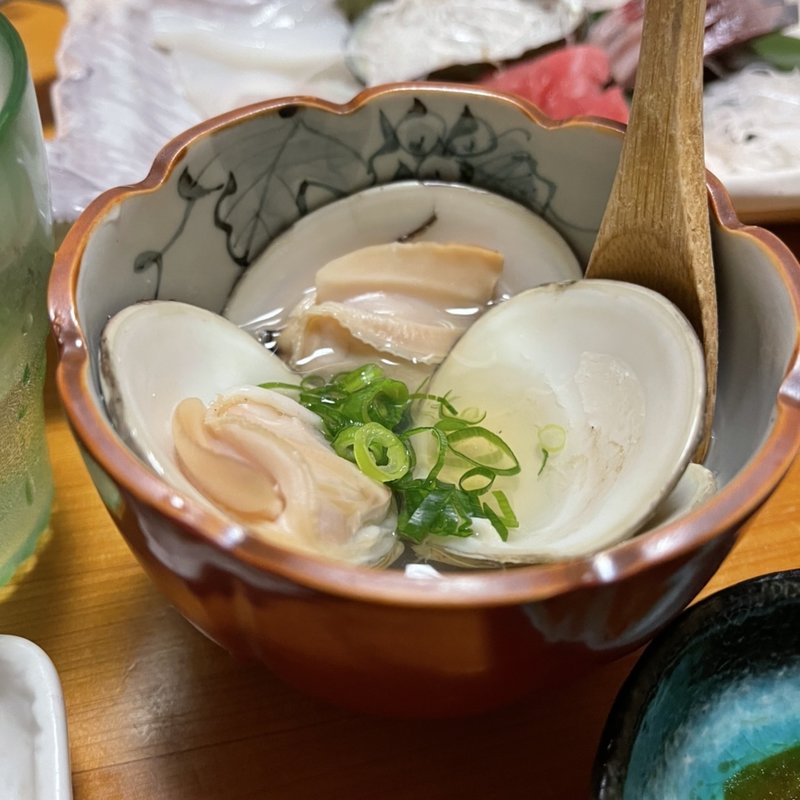 ハマグリ酒蒸し(酒楽 山おか)