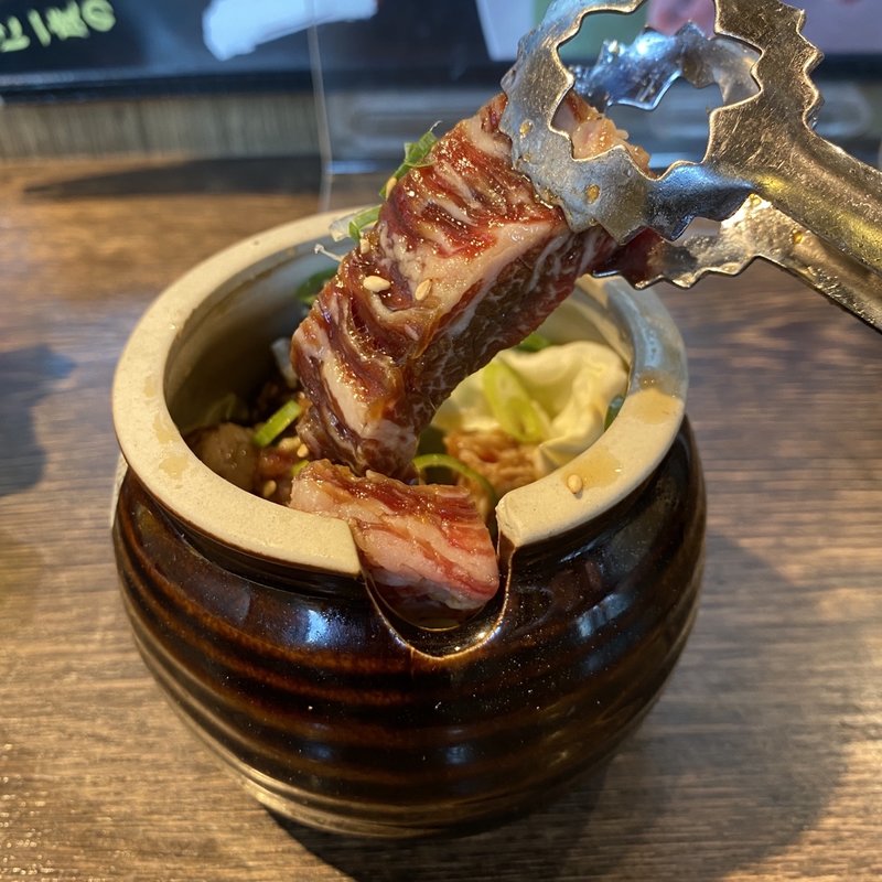 国産牛壺漬けカルビ(ほるたん屋 砂田橋店)