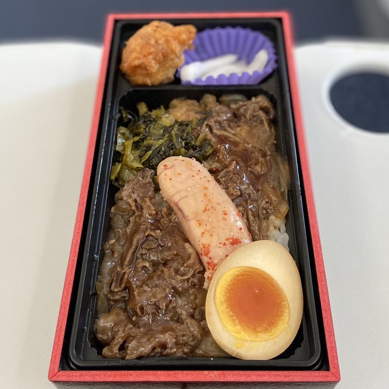 国産黒毛和牛と博多やまや辛子明太子弁当(ANA FESTA 羽田61番ゲートギフト店)