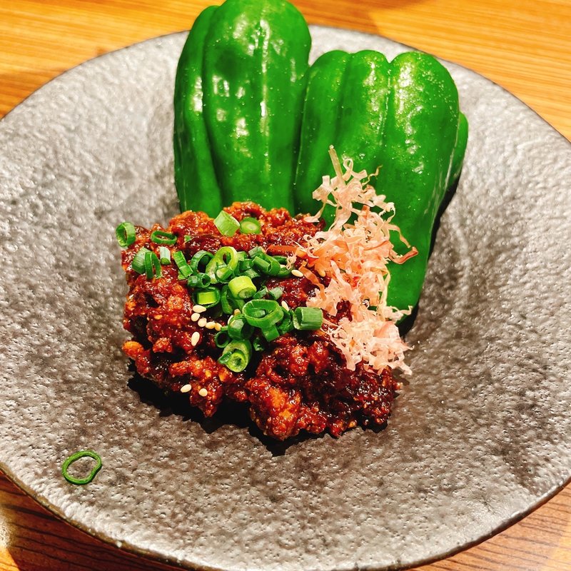 肉みそピーマン(沖縄ダイニング　琉歌　六本木店)