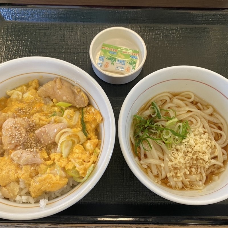 塩だし親子丼(並盛)+はいからうどん(小)(なか卯 綾瀬大上店 )