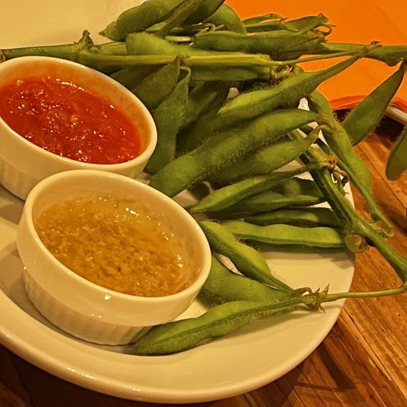 2種のソースで食べる枝豆(日々是君想 （ヒビコレキミオモ）)