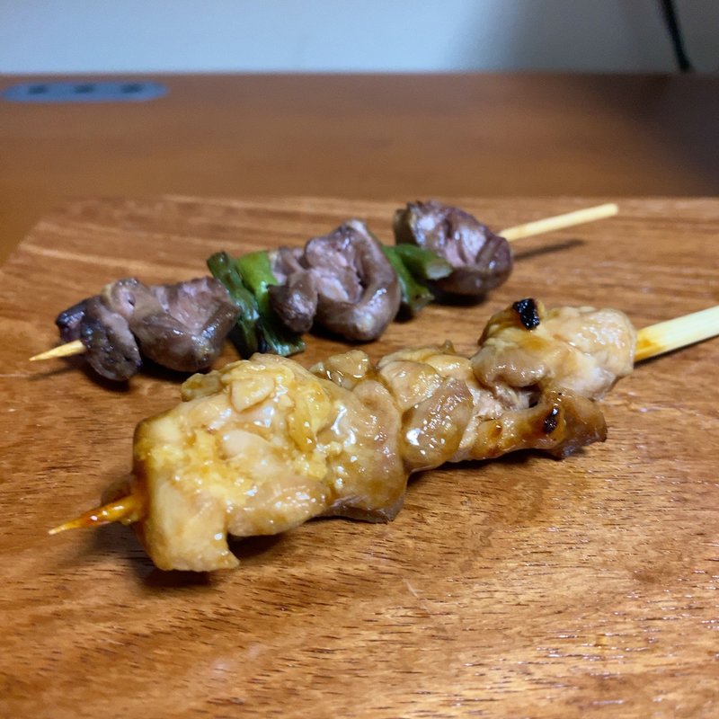 もも串、ハツスタミナ串(さんわ 名鉄百貨店本店)