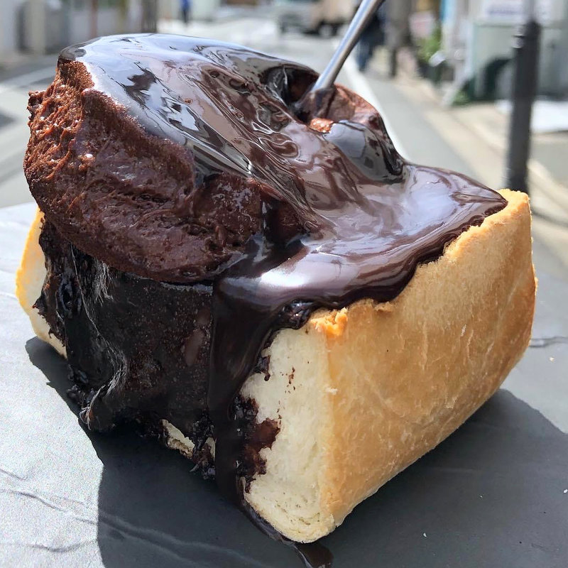 チョコonチョコぱん(コーヒー＆トースト)