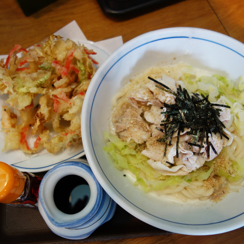 豚しゃぶサラダの豆乳ぶっかけ冷製うどん(ウエスト 小笹店(うどん))