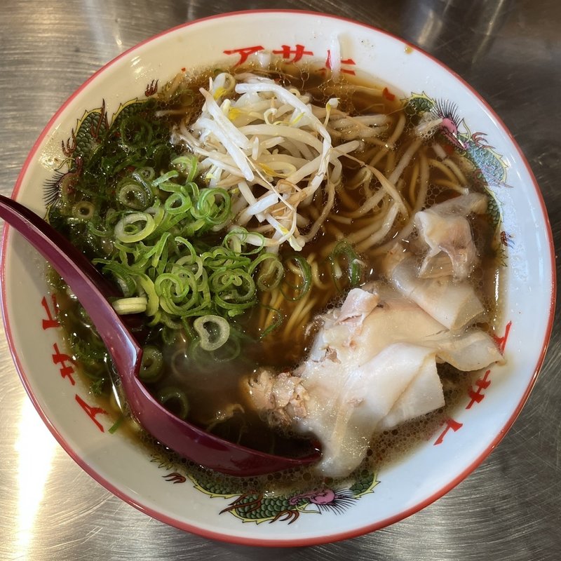醤油ラーメン(アサヒ製麺　なんばラーメン一座店)