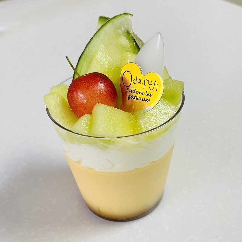 メロンプリンアラモード(西洋菓子 おだふじ (大泉学園店))