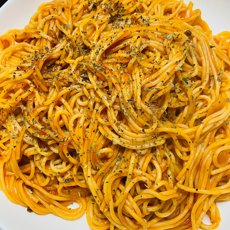 ミートソースパスタ(自宅)