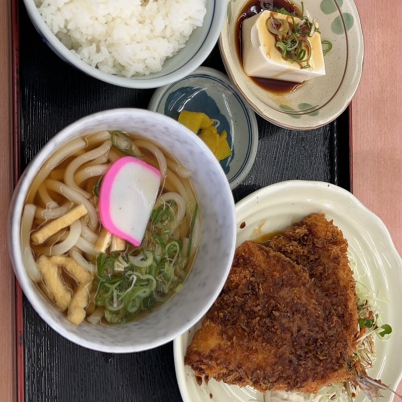 アジフライ定食(スナックコーナー 美合PA上り)