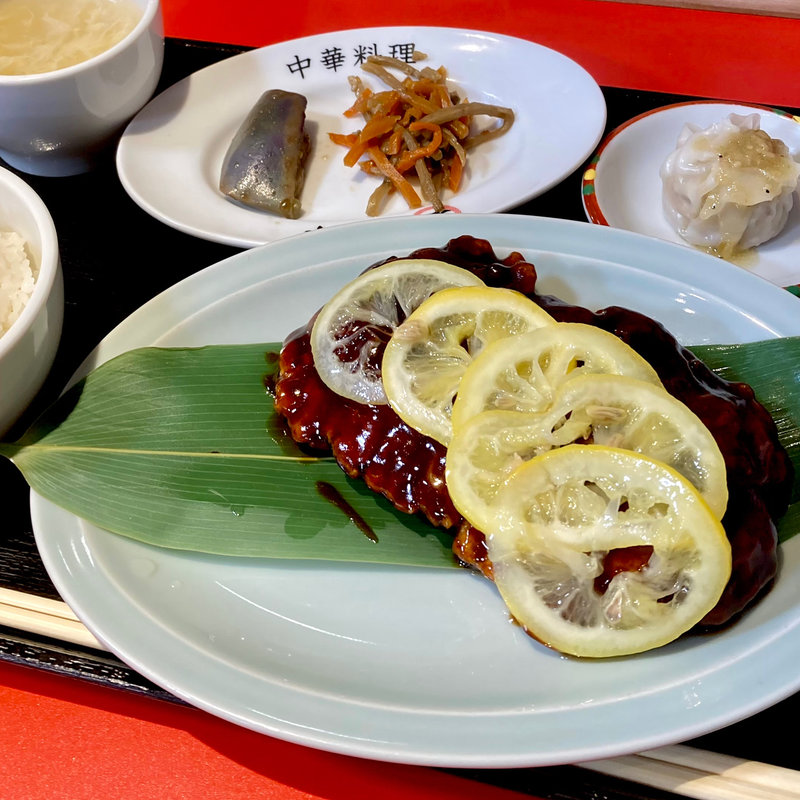 名物酢豚定食(大衆中華酒場 若林)