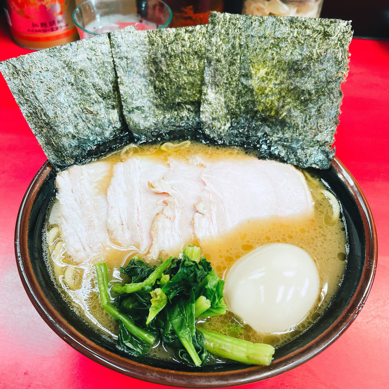 チャーシューメン並　煮玉子(田上家)