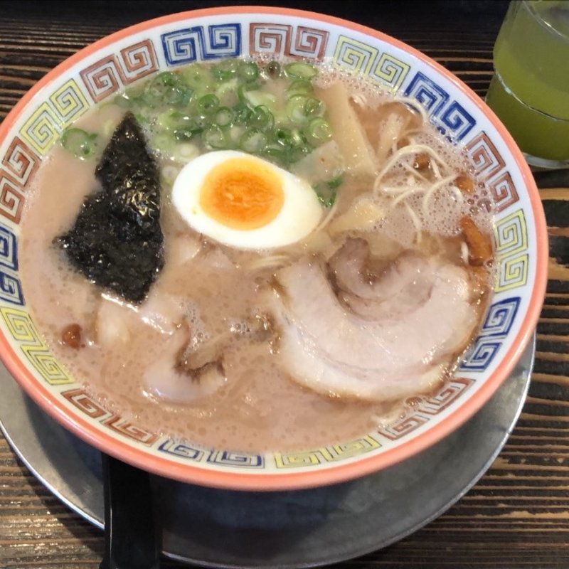 昔ラーメン　並(大砲ラーメン 小郡店)