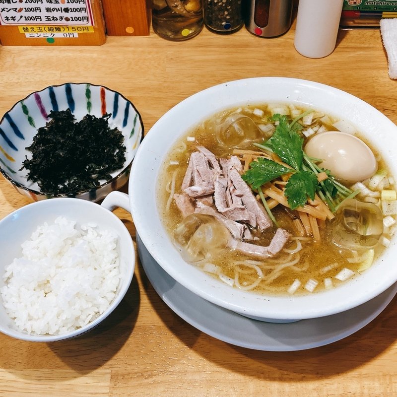 塩煮干し冷やしそば(味噌中華そば ムタヒロ)