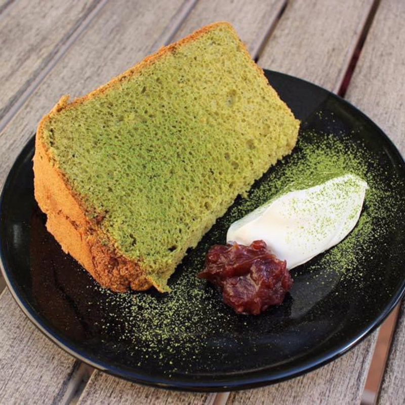 宇治抹茶のシフォンケーキ(カフェドラパン)