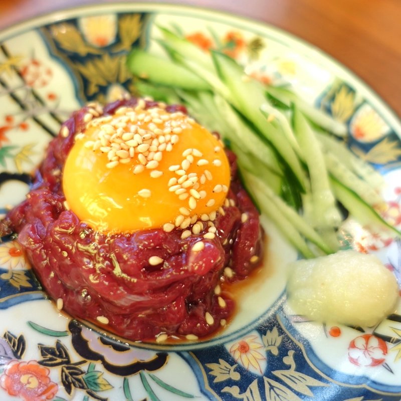 さくらユッケ(焼肉ホルモンたけ田 立川南口店)