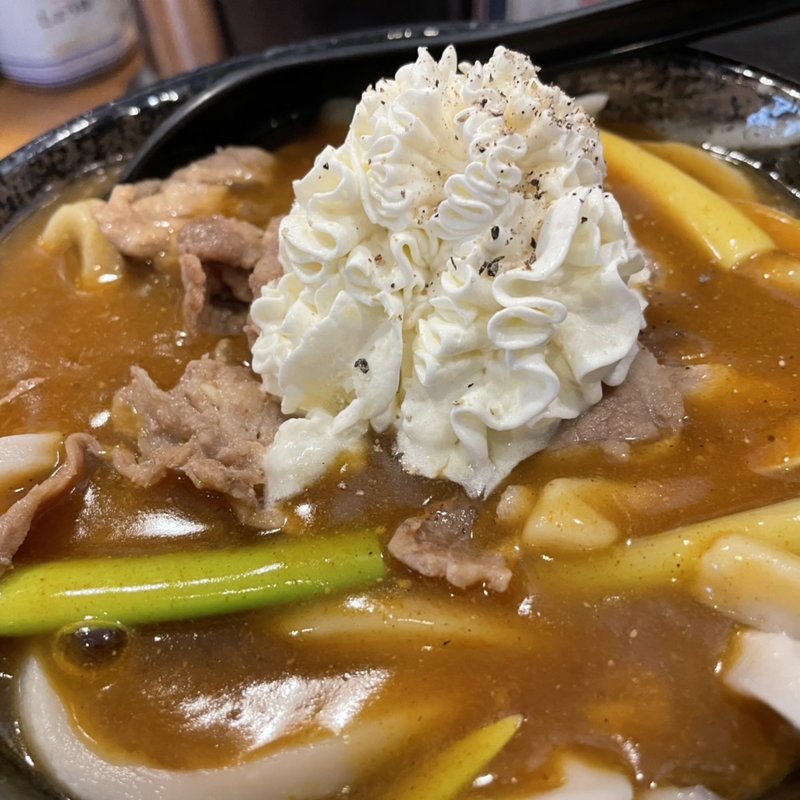 富士山カレーうどん(自家製麺 うどん五葵（ITSUKI）)