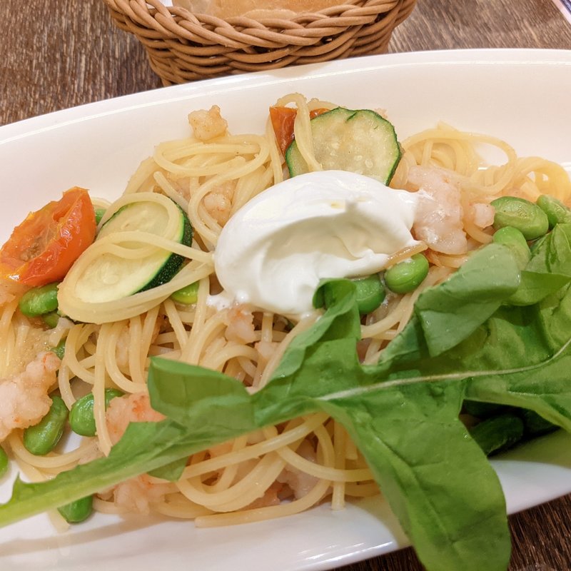 そぼろ海老のジンジャーレモンパスタ(アフタヌーンティー・ティールーム ルミネ有楽町)