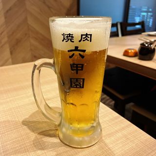 生ビール(焼肉 六甲園)