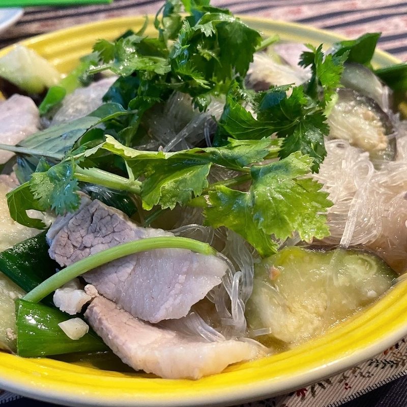 ナスと春雨の炒めもの(ミ・レイ)