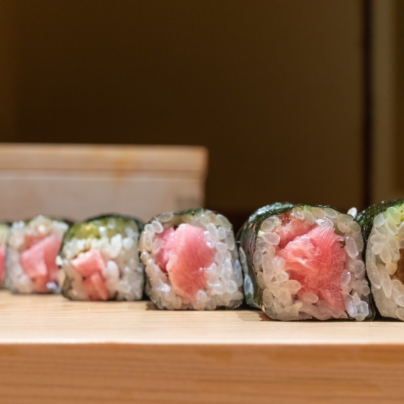 鉄火巻とカンピョウ巻(鮨 一幸)