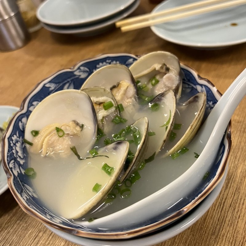 アサリ酒蒸し(麦酒宿　まり花)