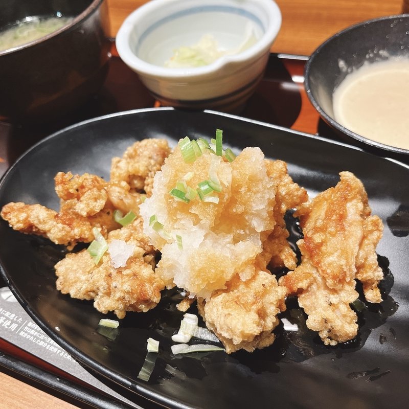 揚げ若鶏定食(鳥元　神保町店)