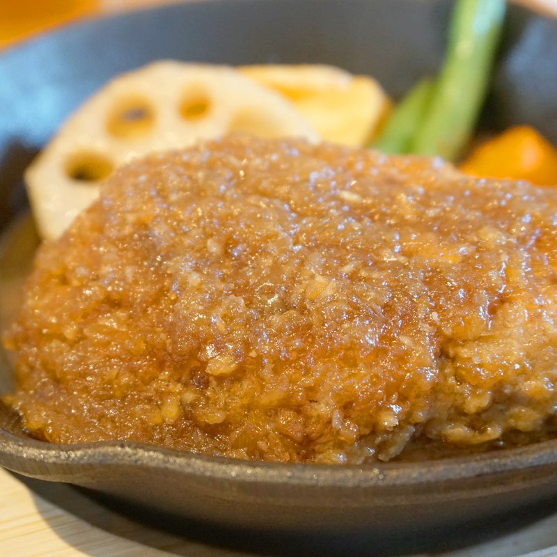 ハンバーグ定食(糸島食堂ほもり)