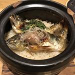 鮎の土鍋御飯(魚菜由良　雑魚亭)