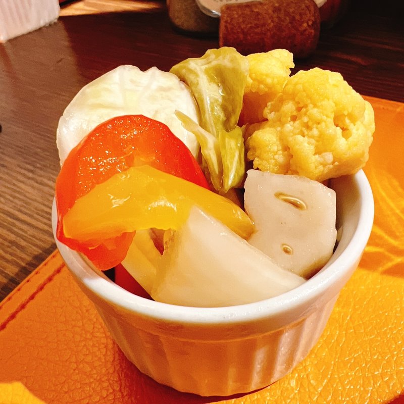 自家製ピクルス(フレンチカレー　スプーン)