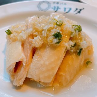 蒸し鶏ネギソース(中華バル サワダ)