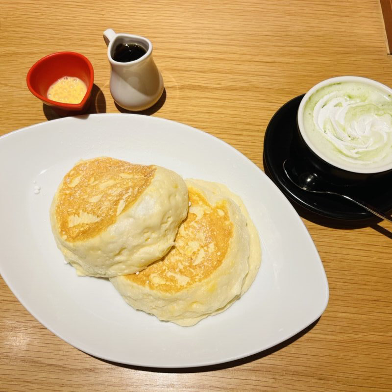 むさしの森珈琲特製　ふわっとろパンケーキ(むさしの森珈琲　宝塚中筋店)