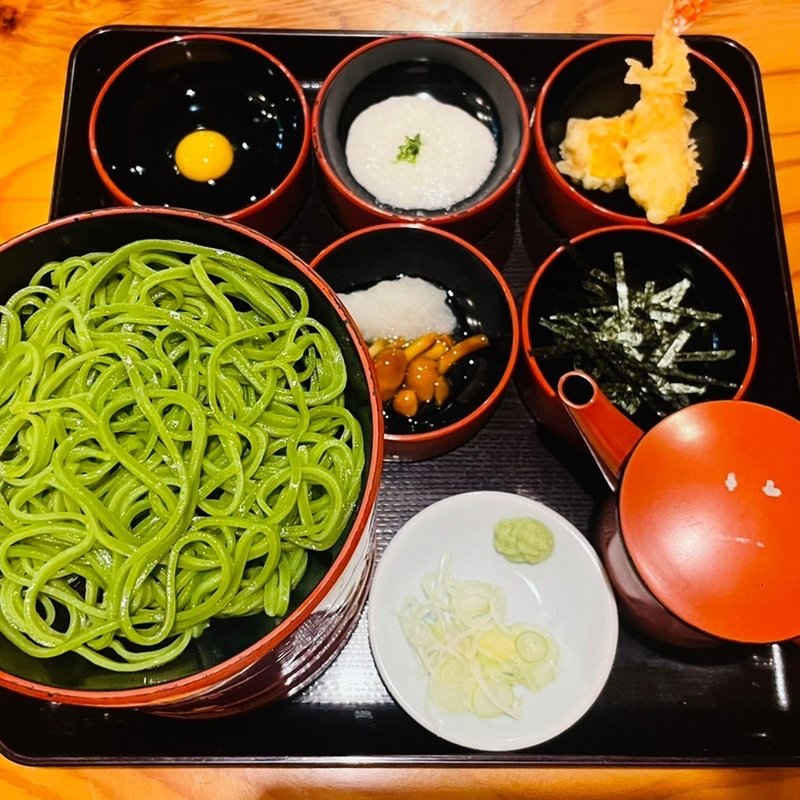 天せいろ(茶そば)(茶そば寿庵 蔵のまち店)