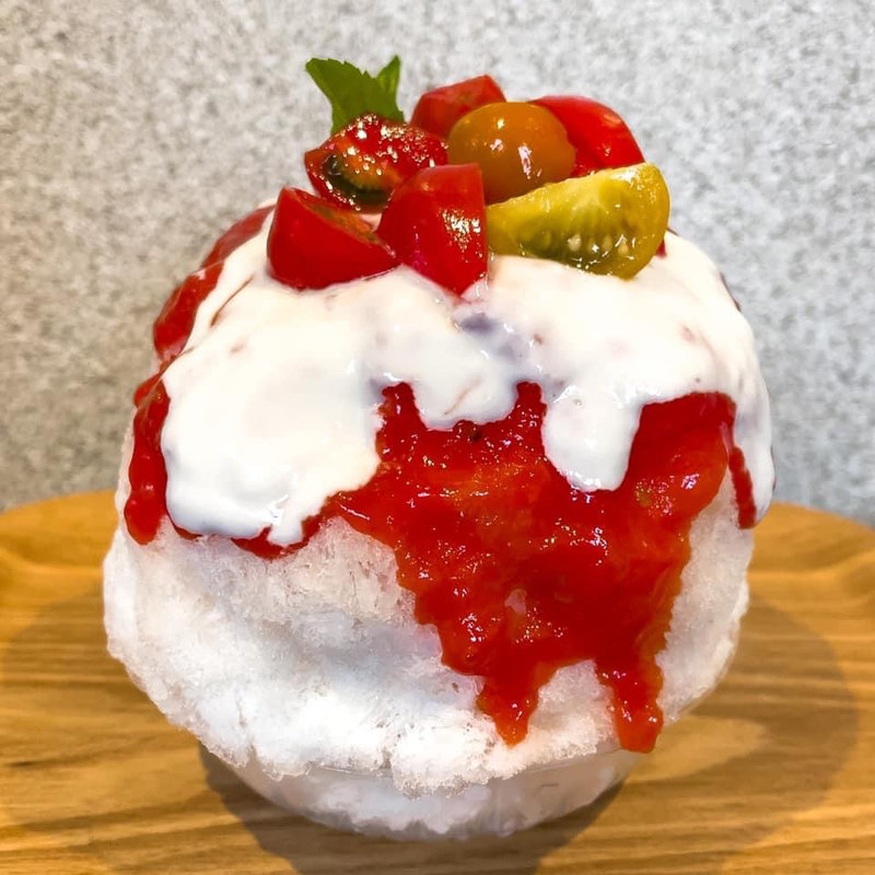 トマトのかき氷(山里のジェラテリア山猫)