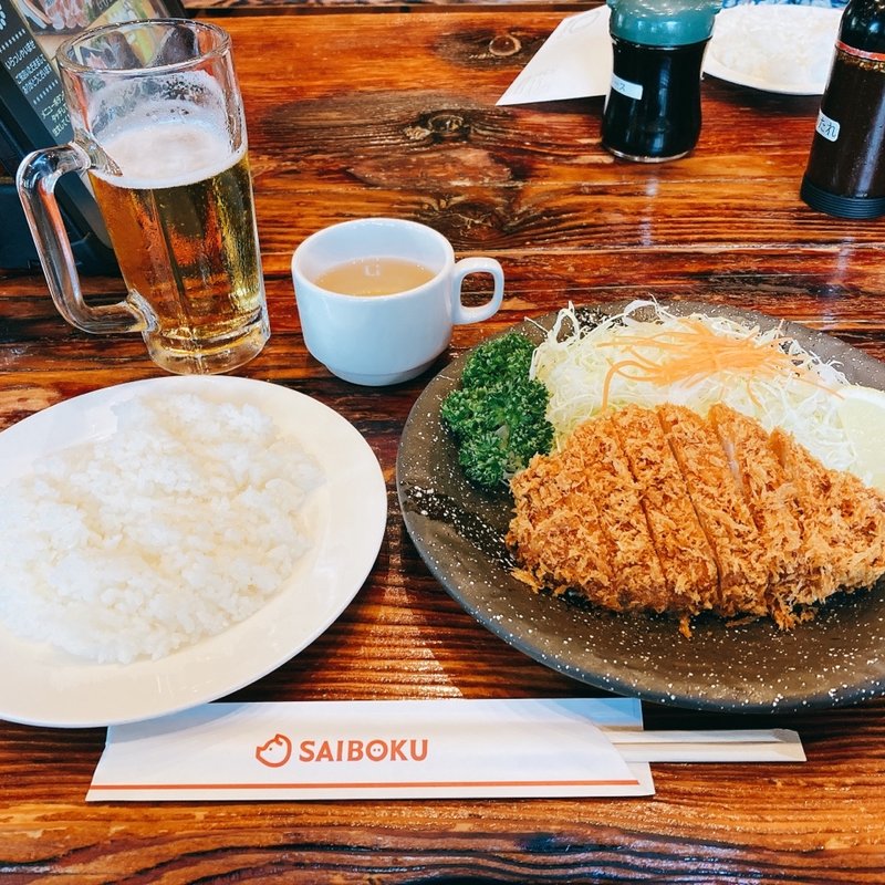 ロースカツ（ライス、スープ付）(レストラン サイボク)