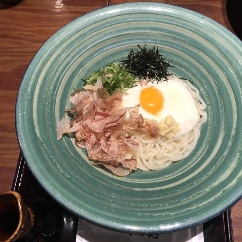 山かけぶっかけのおうどん(あげたち 匠の細麺 つるとんたん（大国町）)