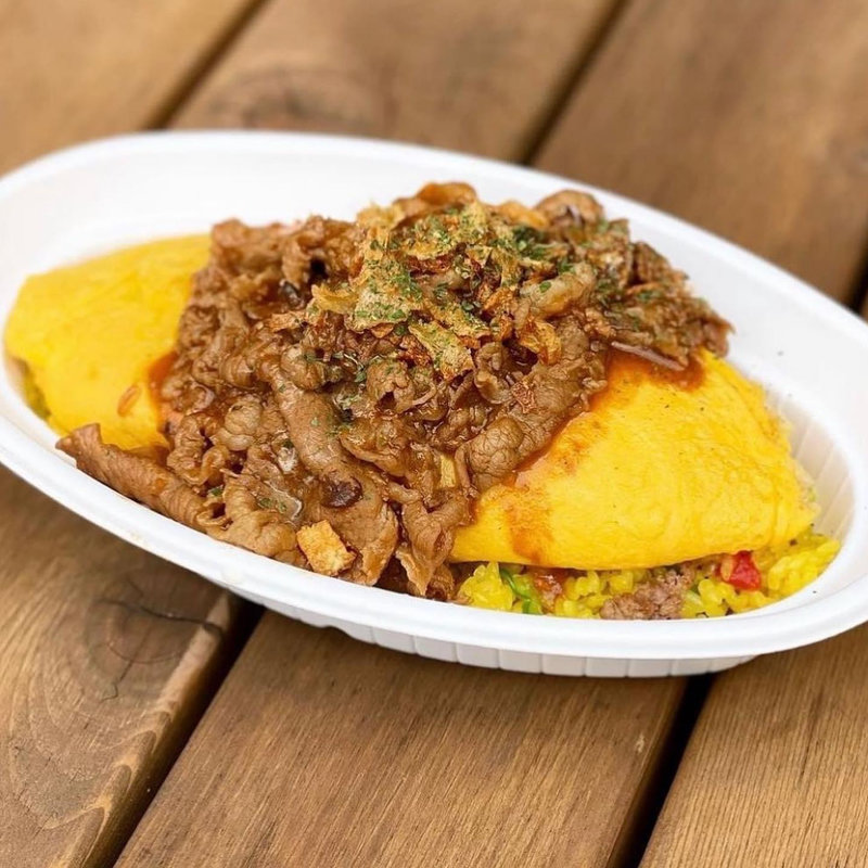 ビーフストロガノフがけオムライス テイクアウト(パームスカフェ 自由が丘店)