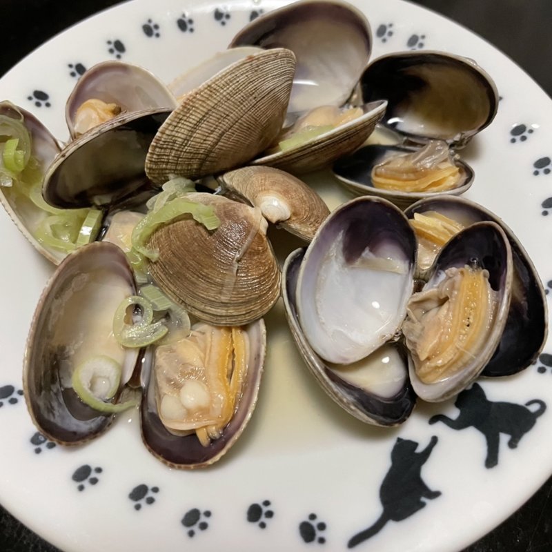 あさりの酒蒸し(自宅)