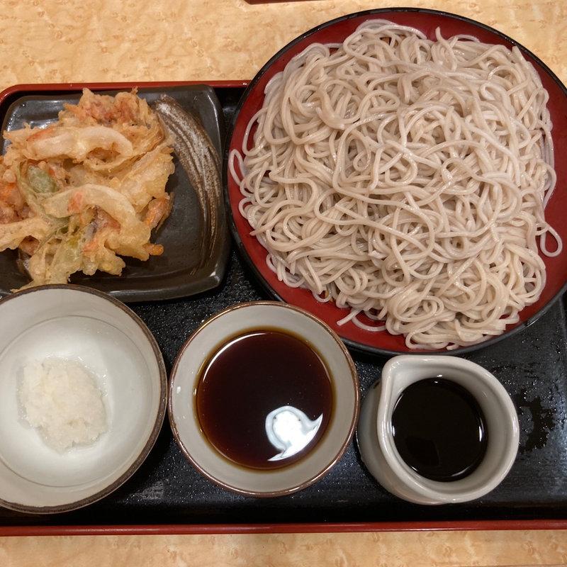 二枚盛りかき揚げ 大盛り(小諸そば ニコライ坂店 )