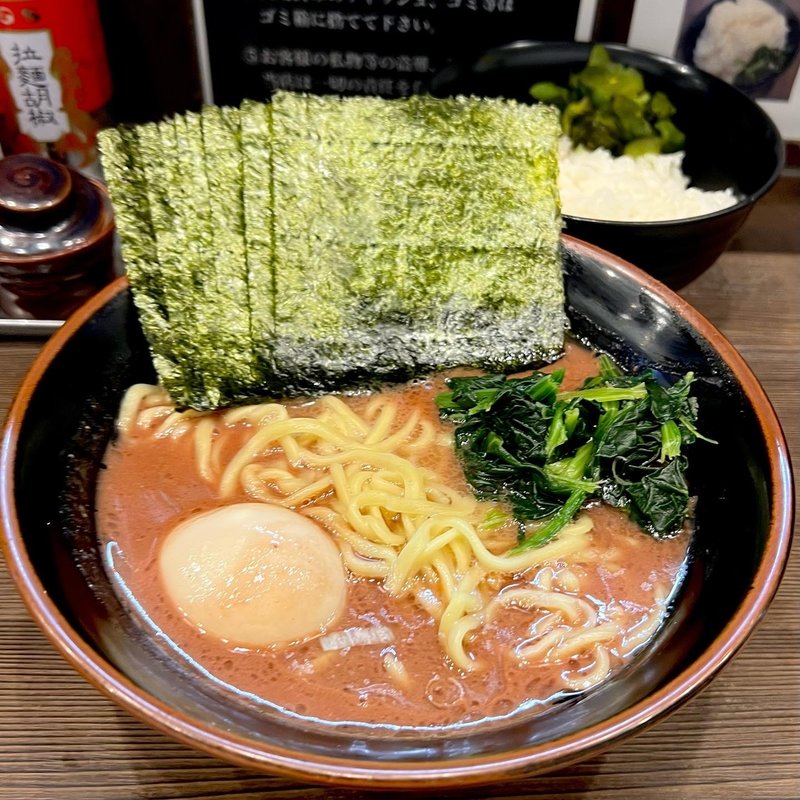 のり味玉ラーメン(武道家 本店)