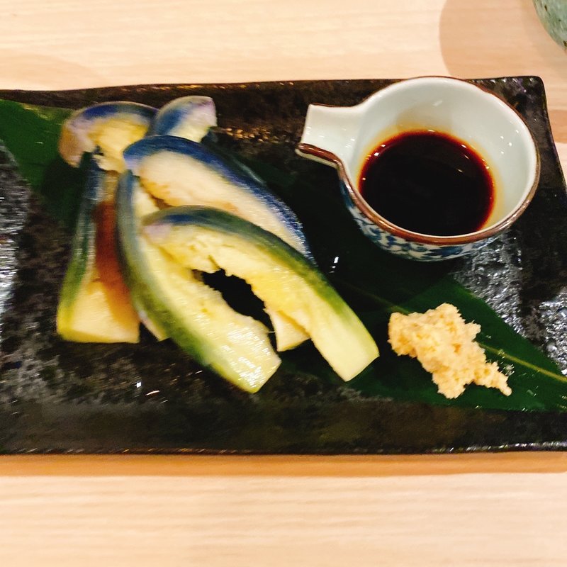 水なす浅漬け(うまいサケうまいアテ サツマヤ)