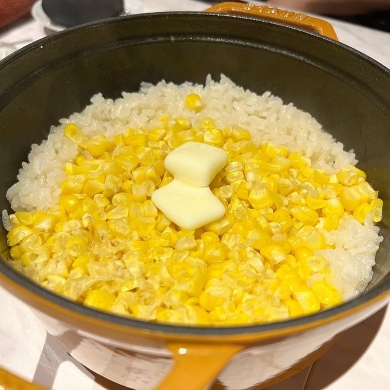 とうもろこしの炊き込みご飯(by GINGER)