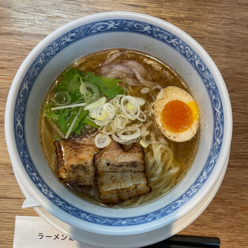 7種の魚介塩そば(ラーメンショップ いろどり)