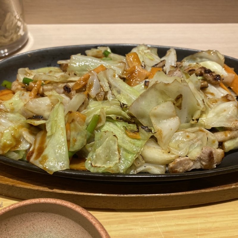 やみつき豚キャベ定食(やよい軒 天神２丁目店)