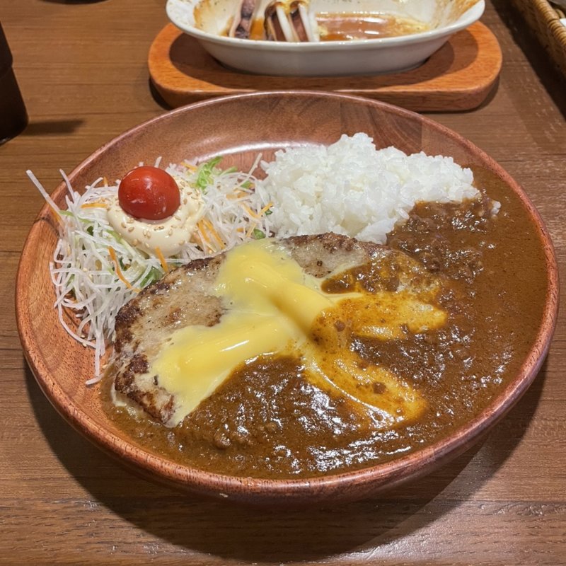 チーズカリーバーグディッシュ 300g(びっくりドンキー松井山手店)