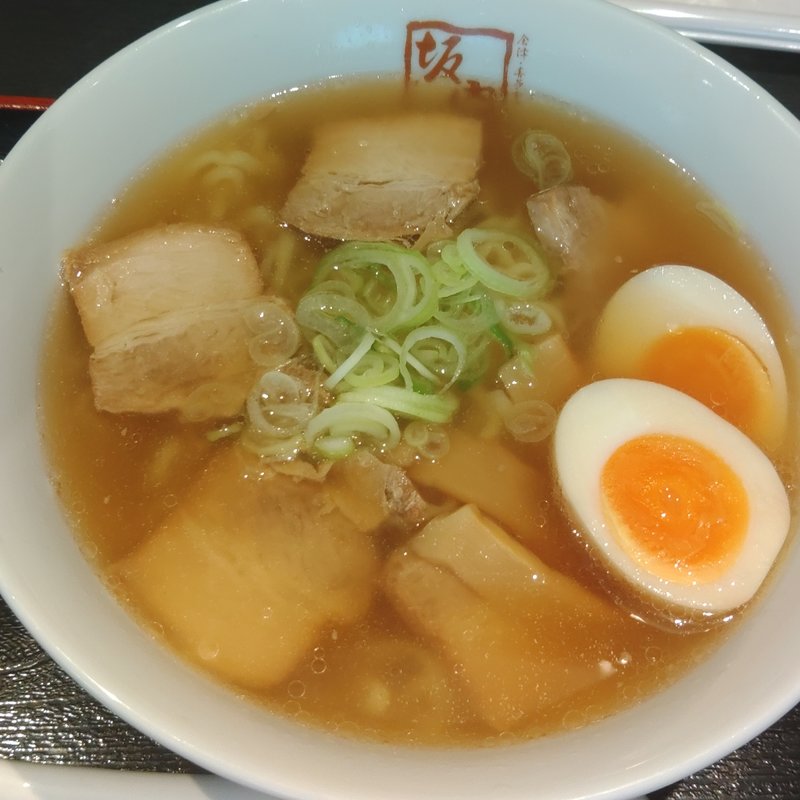 味玉ラーメン(喜多方ラーメン坂内 亀有店)