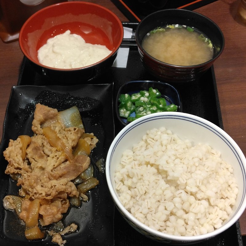 牛皿麦とろ御膳(吉野家 仙台北目町通店 )